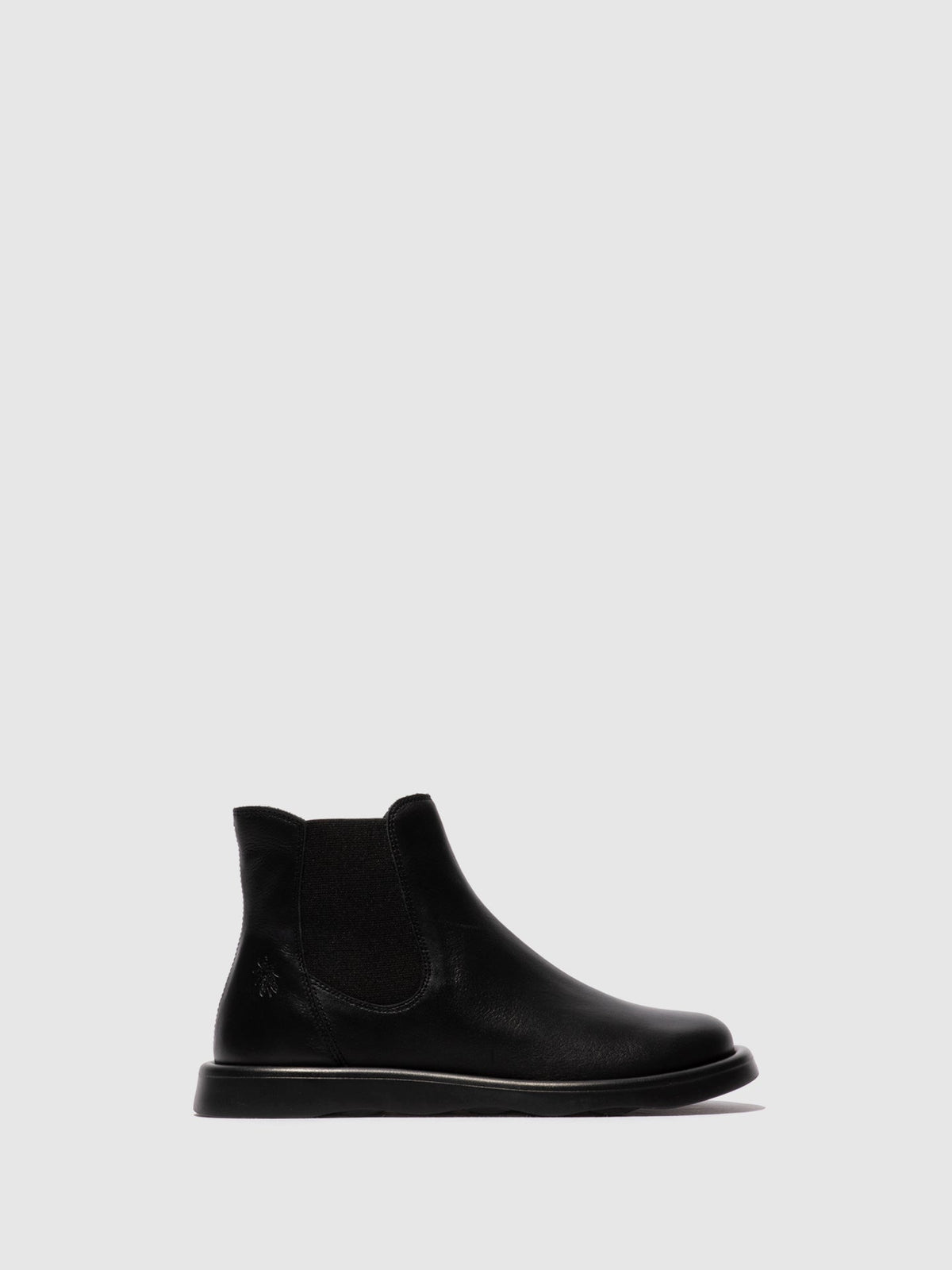 Botins Chelsea em pele FLY London TICH preto