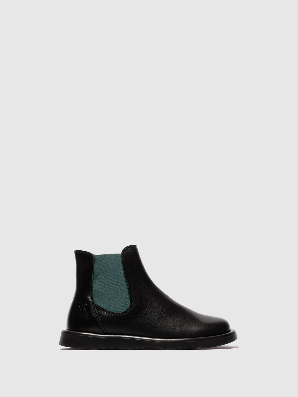 Botins Chelsea em pele FLY London TICH ground/verde