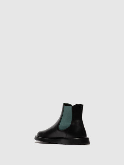Botins Chelsea em pele FLY London TICH ground/verde