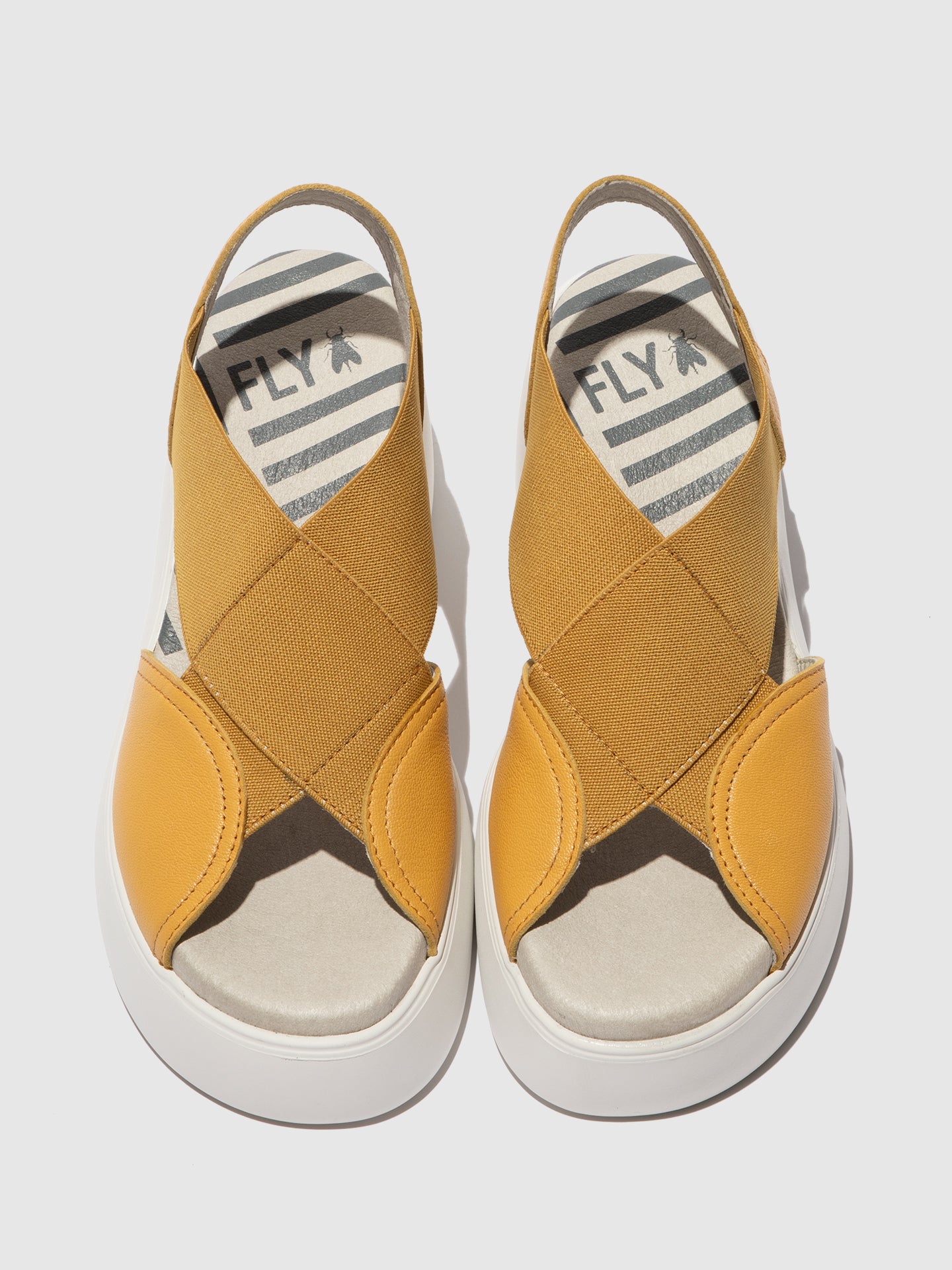 Sandálias em pele FLY London DAIF bumblebee