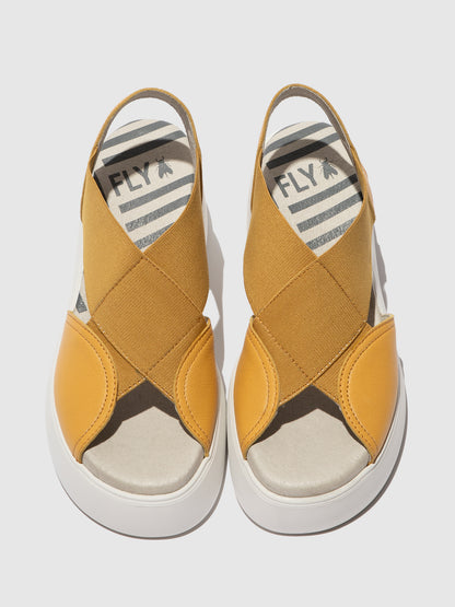 Sandálias em pele FLY London DAIF bumblebee