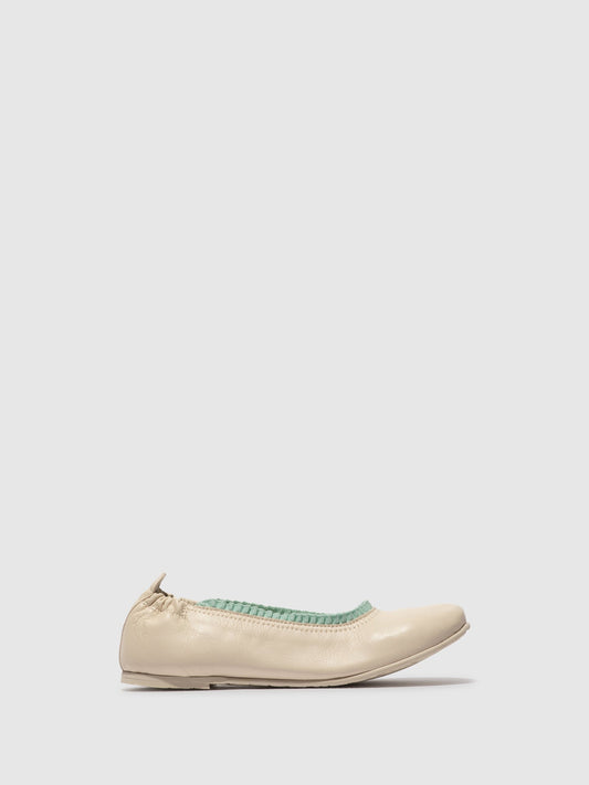 Sabrinas em pele FLY London GOIL offwhite menta