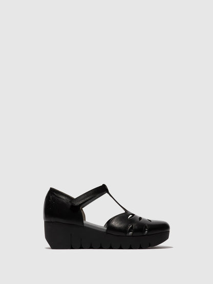 Sandálias em pele FLY London VELT preto
