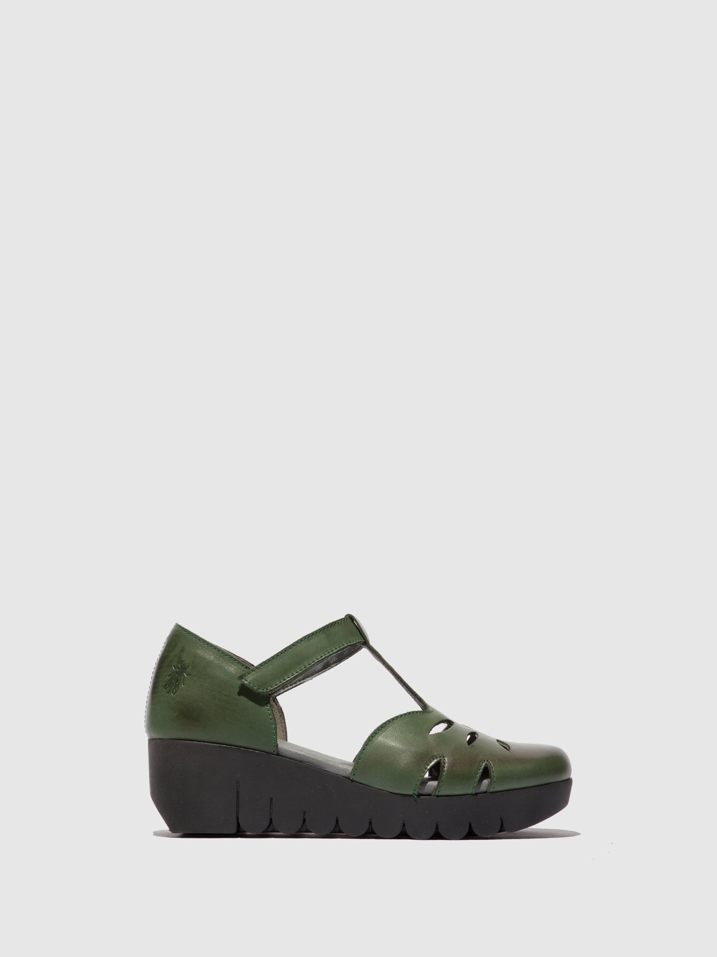 Sandálias em pele FLY London VELT verde
