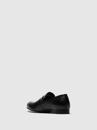 Mocassins clássicos em pele FLY London DRIK preto