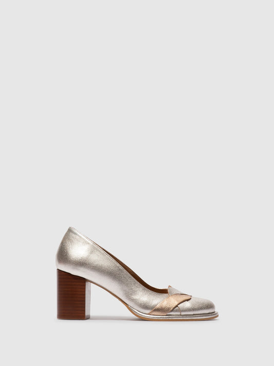 Sapatos em pele FLY London MEIZ prateado dourado