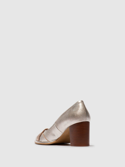 Sapatos em pele FLY London MEIZ prateado dourado