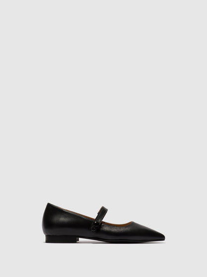 Sabrinas clássicas em pele FLY London SULN preto