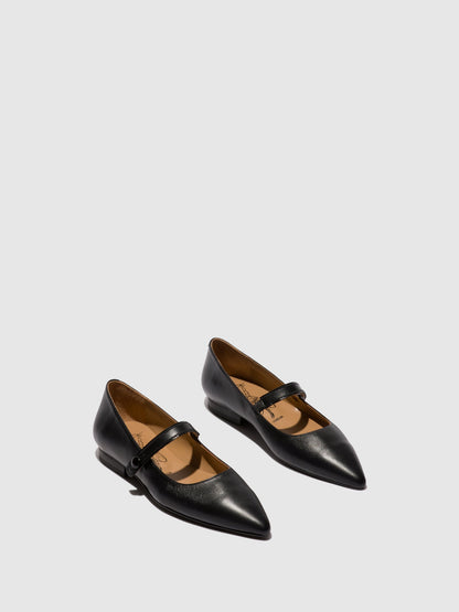 Sabrinas clássicas em pele FLY London SULN preto