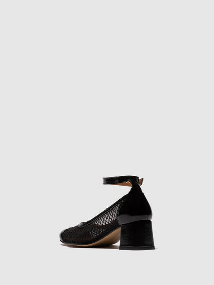 Sapato em pele verniz perfurado FLY London SALZ preto
