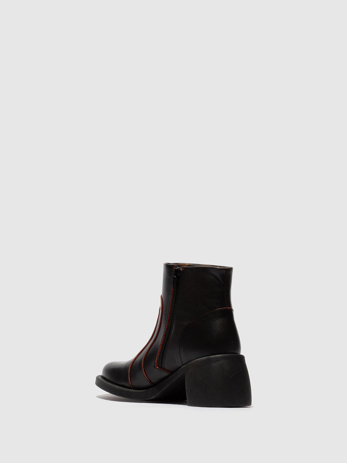 Botins com fecho em pele FLY London HEWI preto/vermelho
