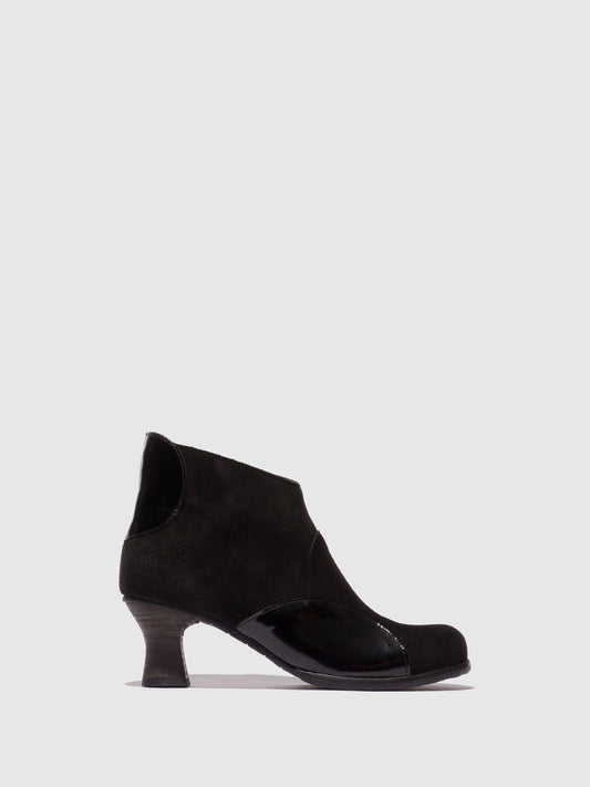 Botins em pele e camurça FLY London BLAIN preto