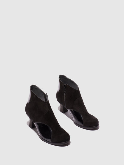 Botins em pele e camurça FLY London BLAIN preto