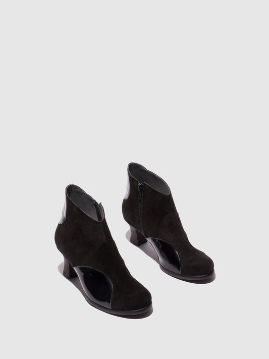 Botins em pele e camurça FLY London BLAIN preto