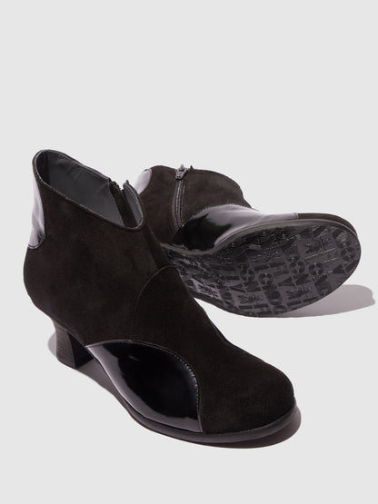 Botins em pele e camurça FLY London BLAIN preto