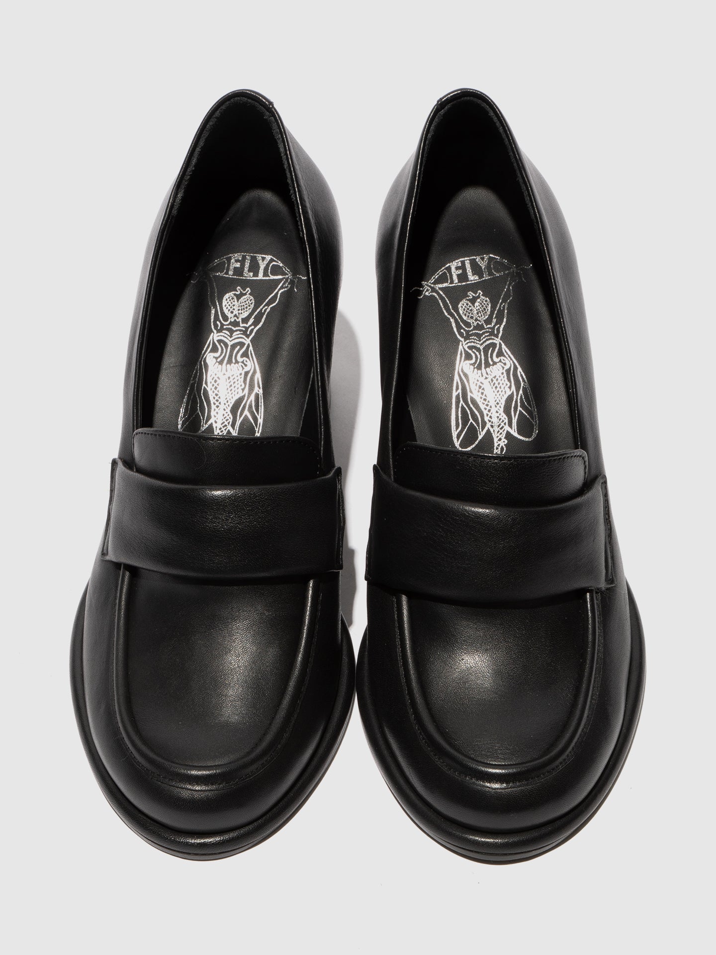 Sapatos em pele FLY London MERG preto