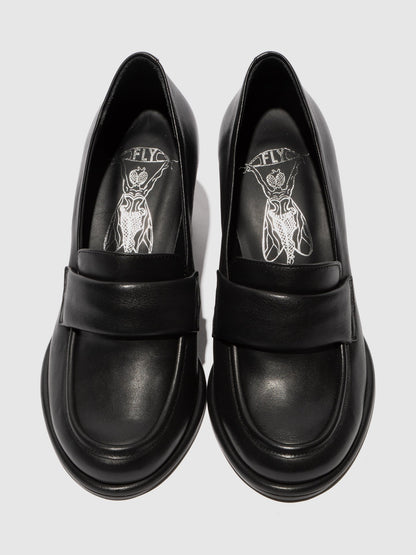 Sapatos em pele FLY London MERG preto