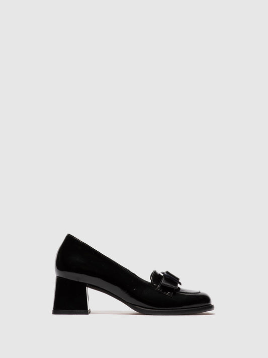 Sapatos em pele verniz FLY London SAIF preto