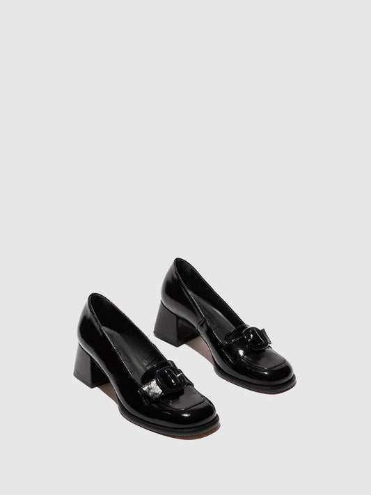 Sapatos em pele verniz FLY London SAIF preto