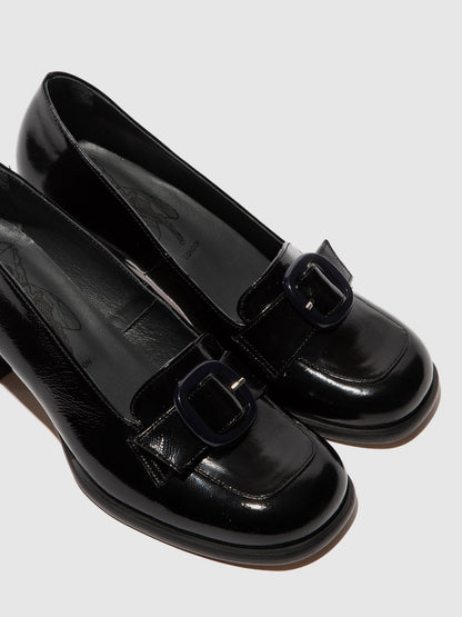 Sapatos em pele verniz FLY London SAIF preto