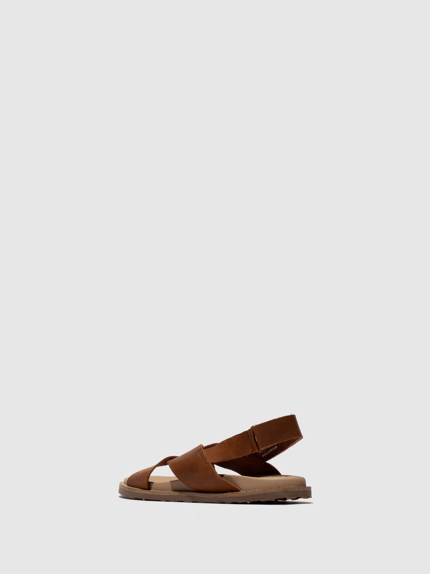 Sandálias em pele FLY London MARM camel