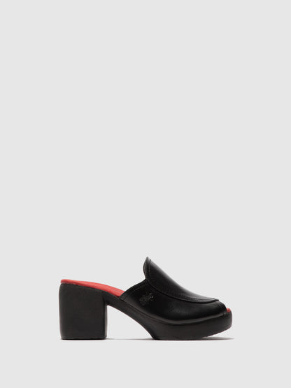 Mules em pele FLY London FLAE preto