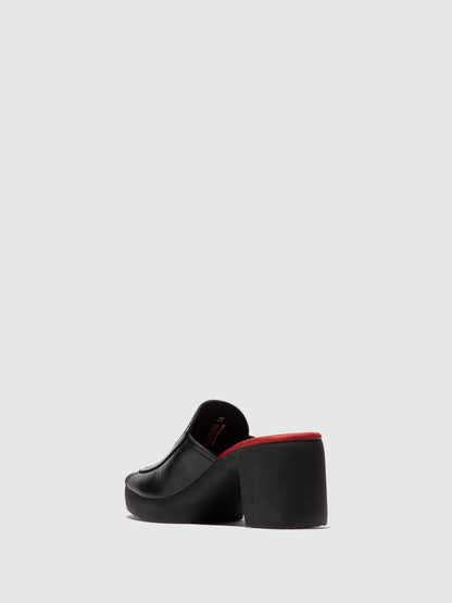 Mules em pele FLY London FLAE preto