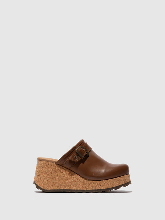 Socas em pele FLY London DERT camel