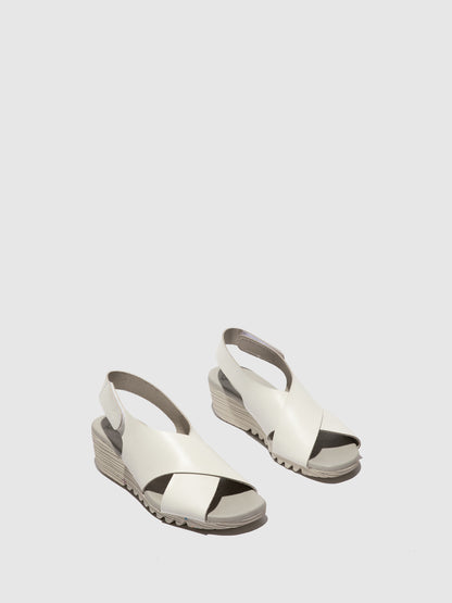 Sandálias em pele FLY London ORFY branco