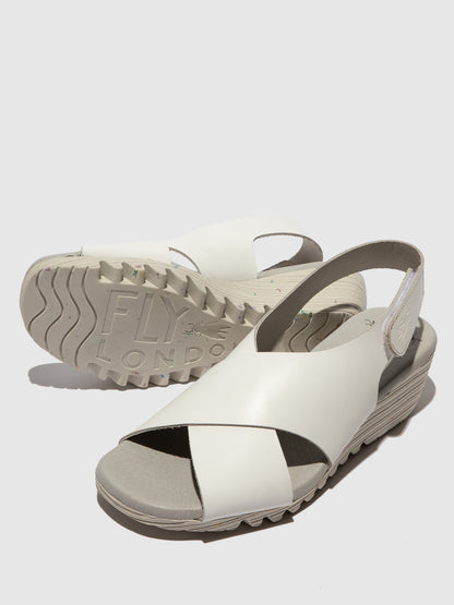 Sandálias em pele FLY London ORFY branco