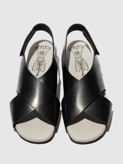 Sandálias em pele FLY London ORFY preto