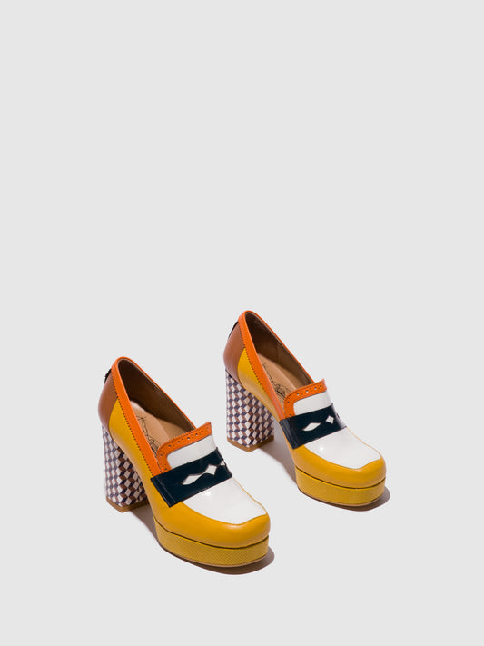 Sapatos em pele FLY London EROK multicolor amarelo