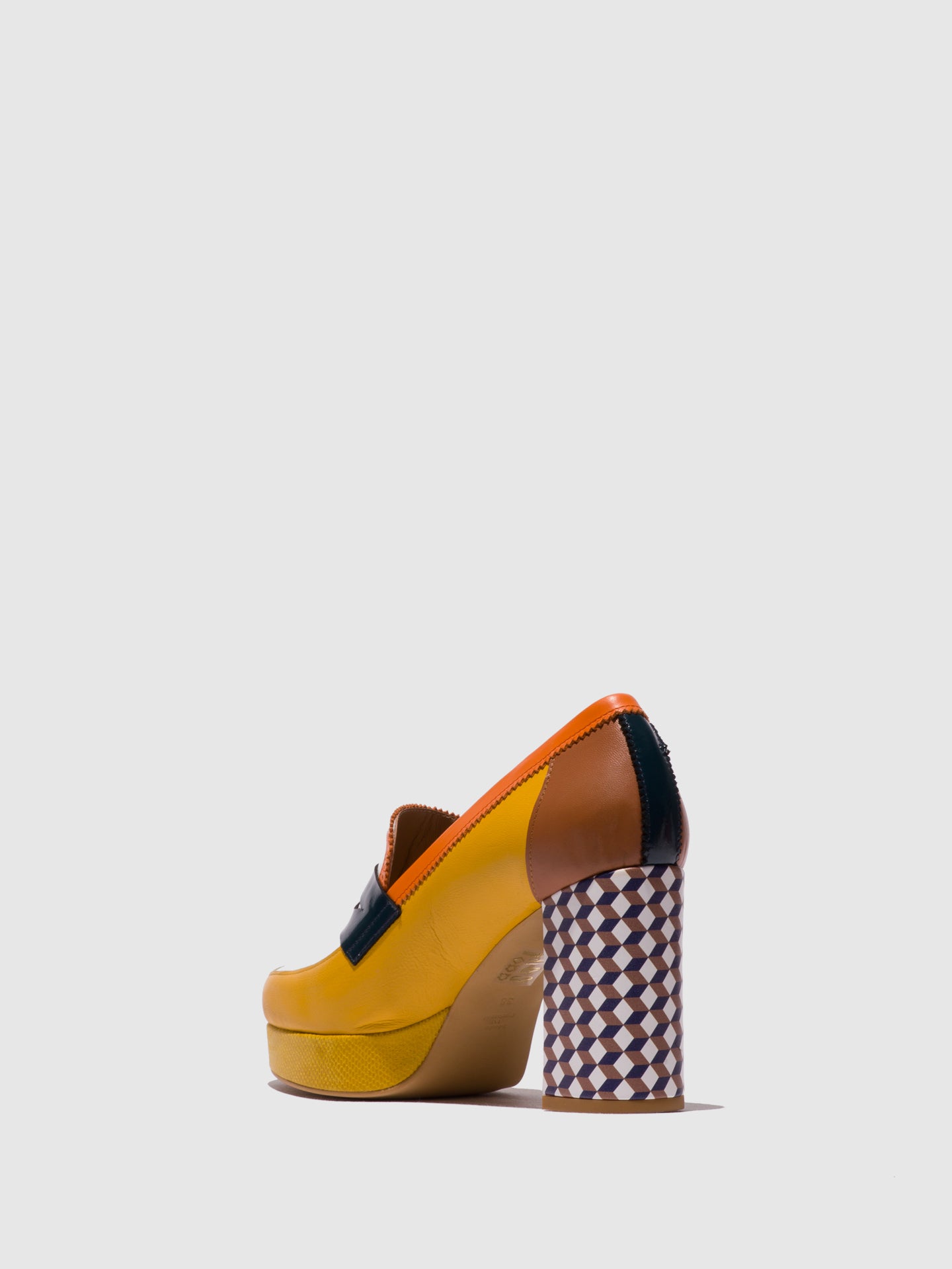 Sapatos em pele FLY London EROK multicolor amarelo