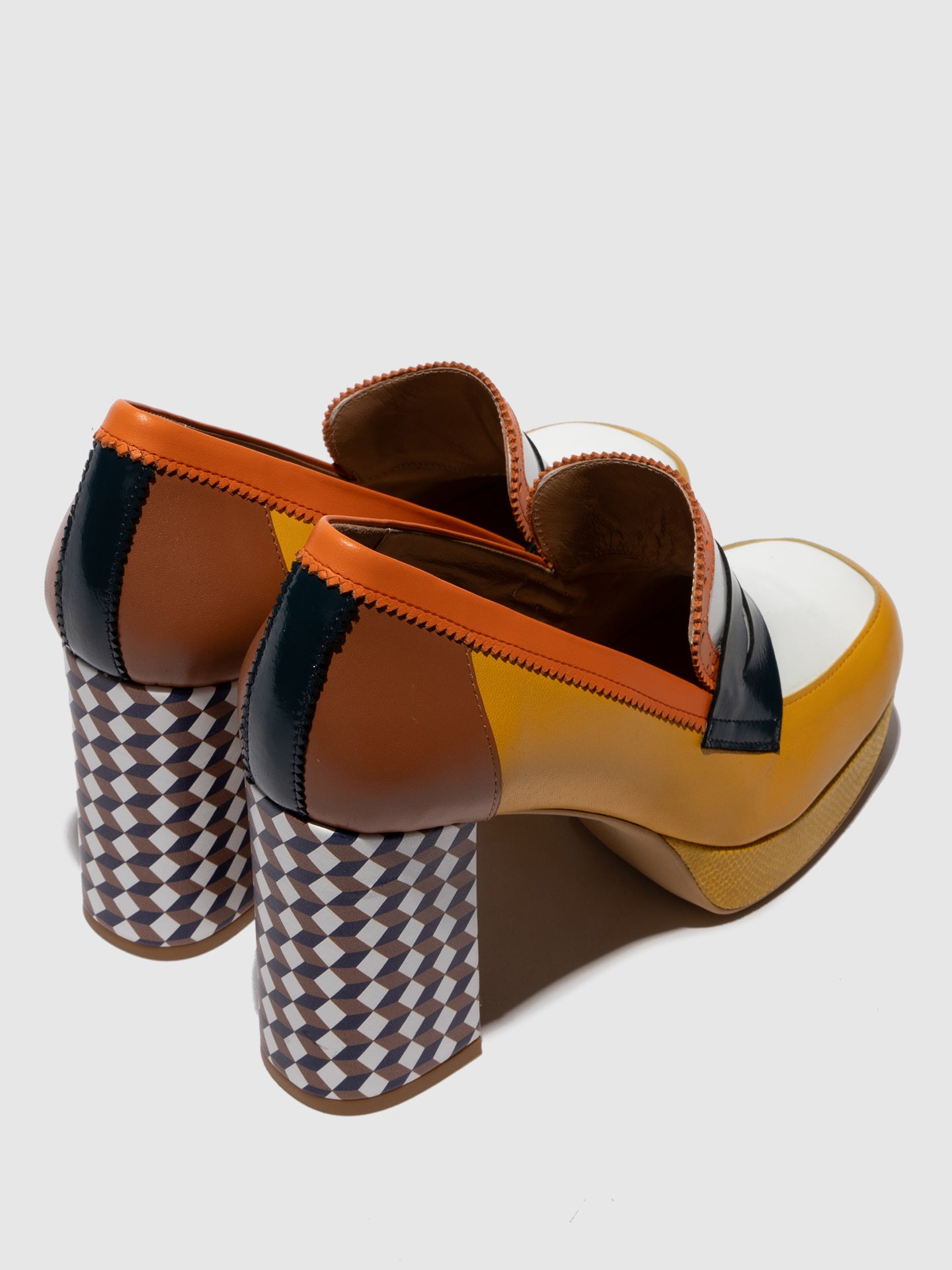 Sapatos em pele FLY London EROK multicolor amarelo