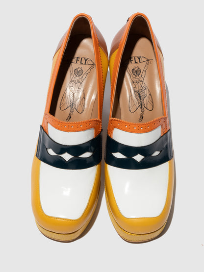 Sapatos em pele FLY London EROK multicolor amarelo