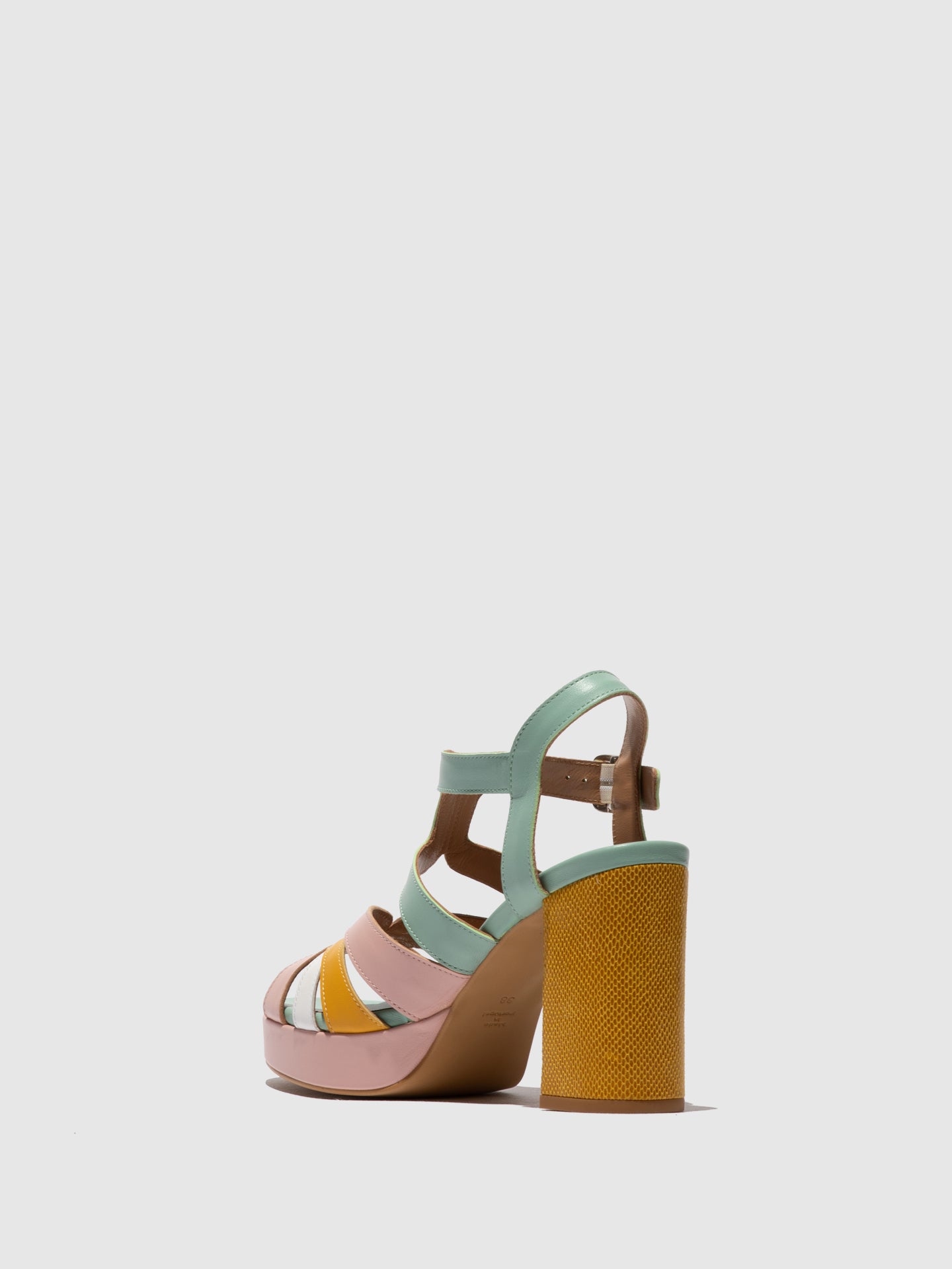 Sandálias em pele FLY London ETIR multicolor spearmint