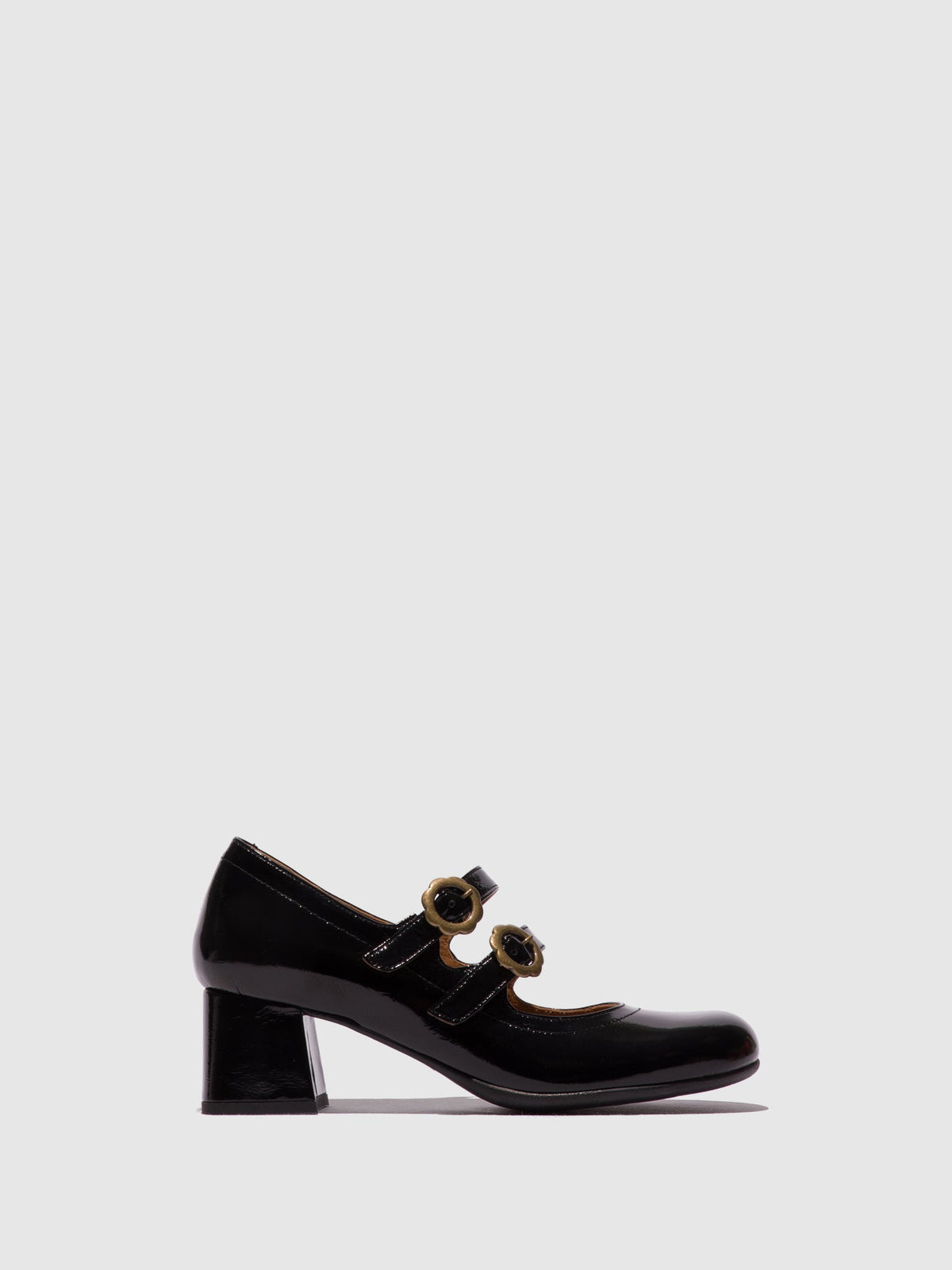 Sapatos com fivela em pele FLY London PAAF preto
