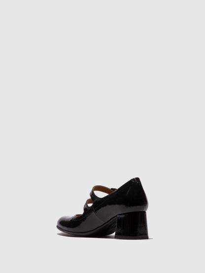 Sapatos com fivela em pele FLY London PAAF preto