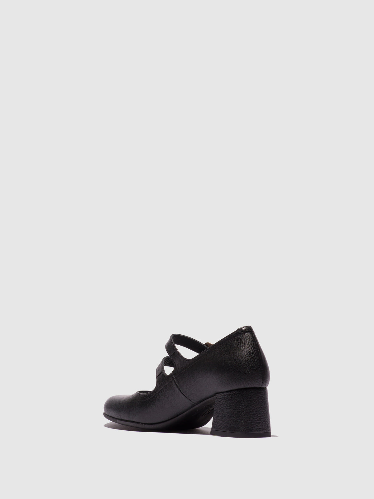 Sapatos de salto médio em pele FLY London PAAF preto