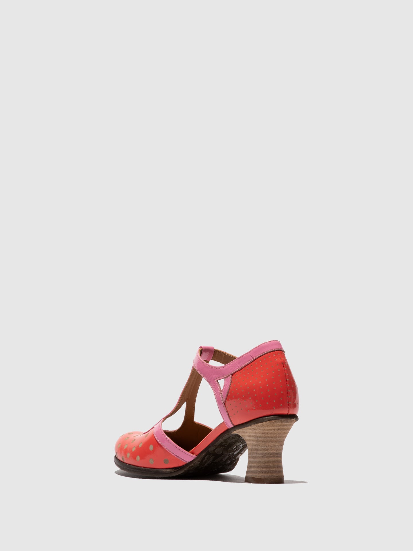 Sapatos em pele FLY London BLEF escarlate rosa