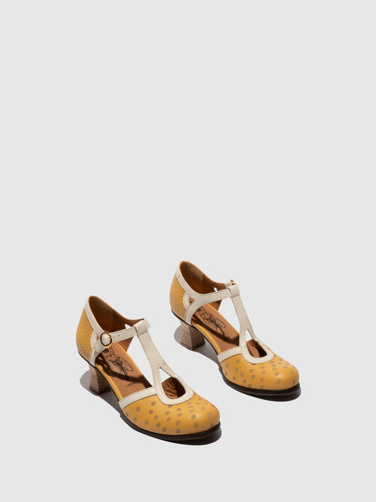 Sapatos em pele FLY London BLEF bumblebee offwhite