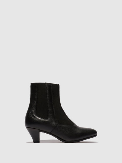 Botins em pele FLY London PIRF preto
