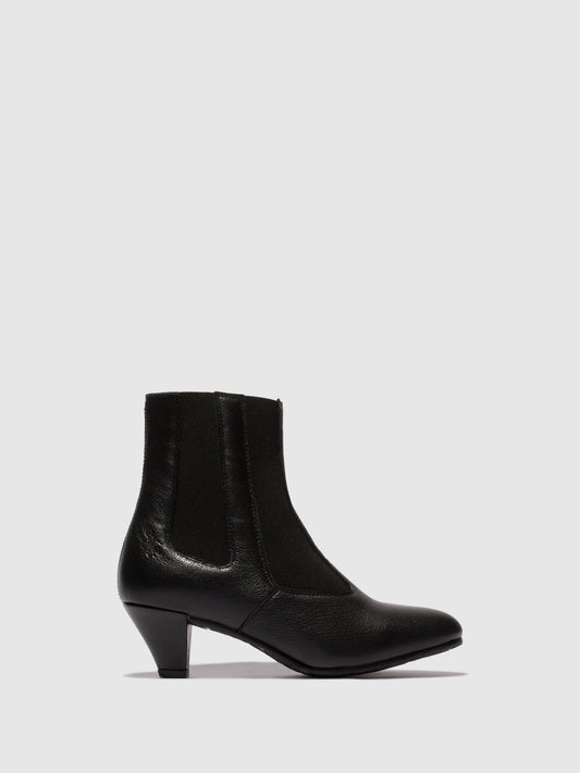 Botins em pele FLY London PIRF preto