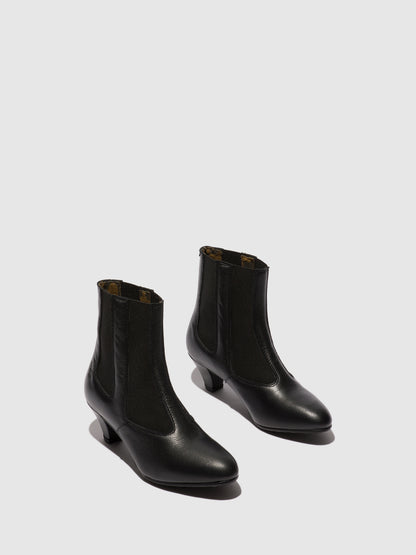 Botins em pele FLY London PIRF preto