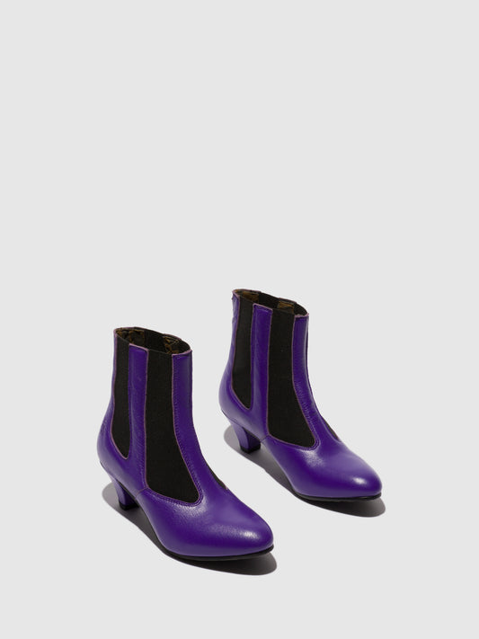 Botins em pele FLY London PIRF aubergine