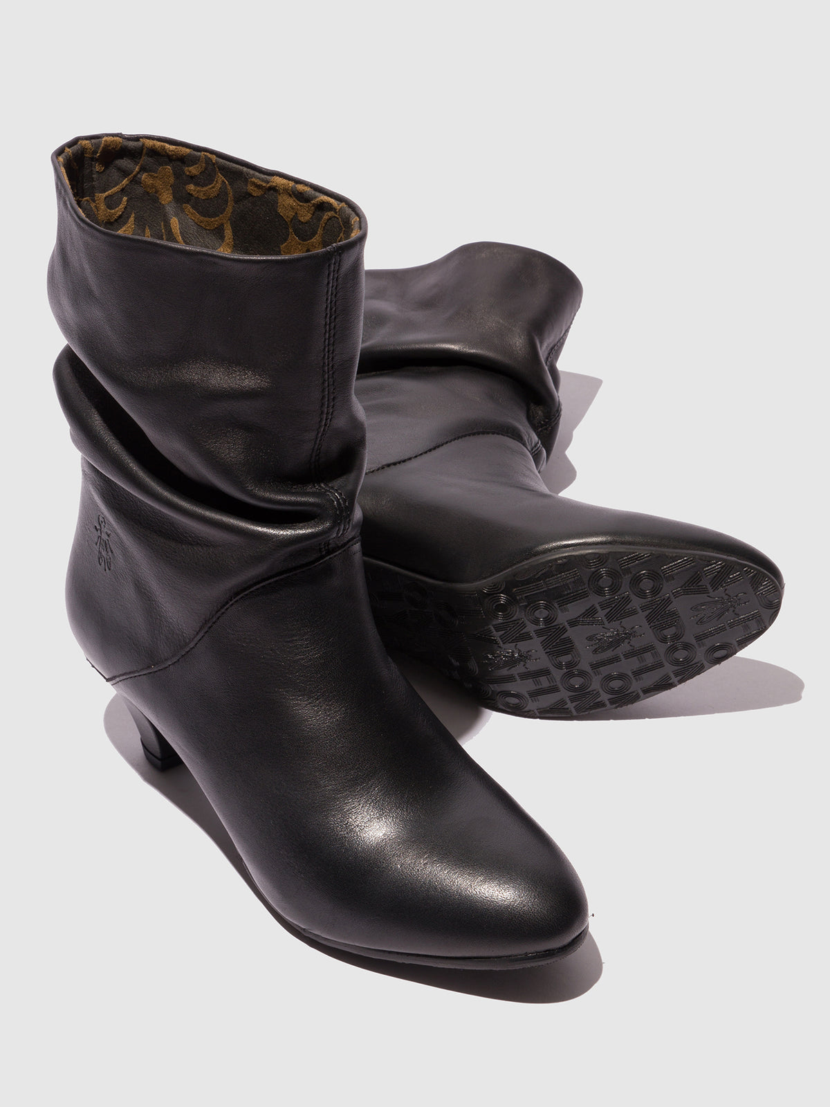 Botas em pele FLY London PULK preto