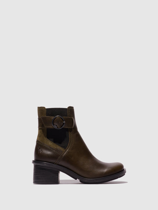 Botins em pele e camurça FLY London CACH azul-diesel