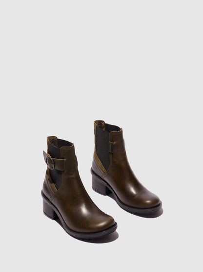 Botins em pele e camurça FLY London CACH azul-diesel