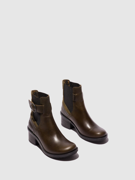 Botins em pele e camurça FLY London CACH azul-diesel