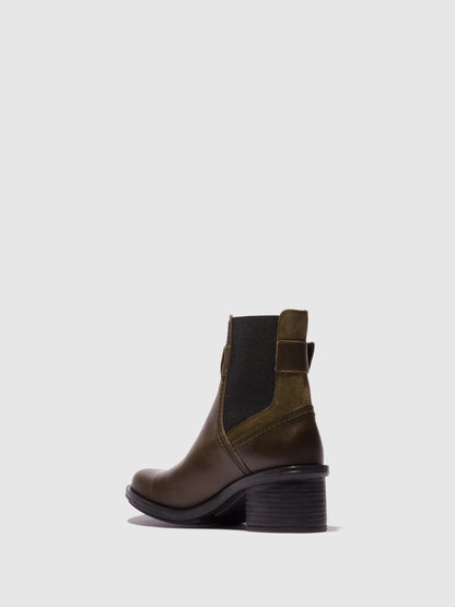 Botins em pele e camurça FLY London CACH azul-diesel